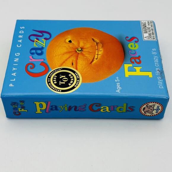 NEW Eeboo Crazy Faces Card Game 2005 Crazy Eights 8's Sealed Hard to Find Rare - Picture 5 of 8